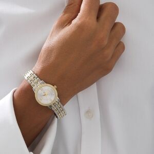 CHICO'S WATCH brand new IN BOX mixed metal GOLD & SILVER small size